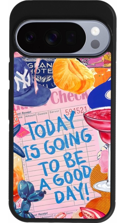 Coque Google Pixel 10 / Pixel 10 Pro - Silicone rigide noir Preppy Today is Going to be a good day