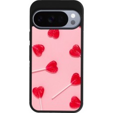 Google Pixel 10 / Pixel 10 Pro Case Hülle - Silikon schwarz Saint Valentines Day 26 Lollipop