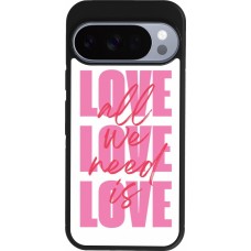 Google Pixel 10 / Pixel 10 Pro Case Hülle - Silikon schwarz Saint Valentines Day 26 Love all we need is