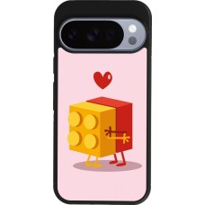 Google Pixel 10 / Pixel 10 Pro Case Hülle - Silikon schwarz Saint Valentines Day 26 Puzzle