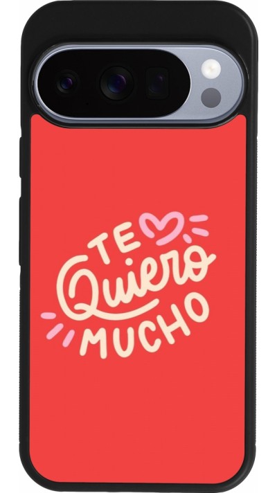 Coque Google Pixel 10 / Pixel 10 Pro - Silicone rigide noir Saint Valentines Day 26 Te quiero mucho