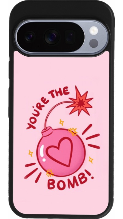 Coque Google Pixel 10 / Pixel 10 Pro - Silicone rigide noir Saint Valentines Day 26 You are the bomb
