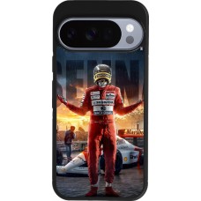 Google Pixel 10 / Pixel 10 Pro Case Hülle - Silikon schwarz Senna The King of Rain