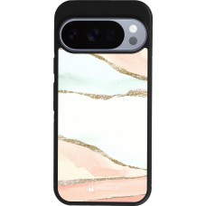 Google Pixel 10 / Pixel 10 Pro Case Hülle - Silikon schwarz Shimmering Orange
