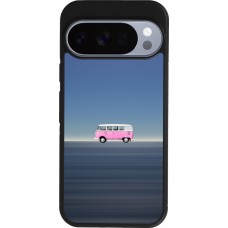 Coque Google Pixel 10 / Pixel 10 Pro - Silicone rigide noir Spring 23 pink bus