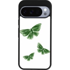 Google Pixel 10 / Pixel 10 Pro Case Hülle - Silikon schwarz Butterflies Spring 2026