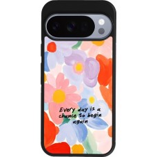 Google Pixel 10 / Pixel 10 Pro Case Hülle - Silikon schwarz Every day is a chance Spring 2026