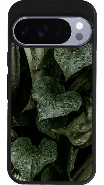 Coque Google Pixel 10 / Pixel 10 Pro - Silicone rigide noir Spring 23 fresh plants