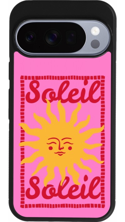 Coque Google Pixel 10 / Pixel 10 Pro - Silicone rigide noir Sun sun 2026