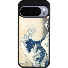 Google Pixel 10 / Pixel 10 Pro Case Hülle - Silikon schwarz Kunstbild - Die große Welle vor Kanagawa - Hokusai