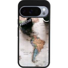 Coque Google Pixel 10 / Pixel 10 Pro - Silicone rigide noir Travel 01