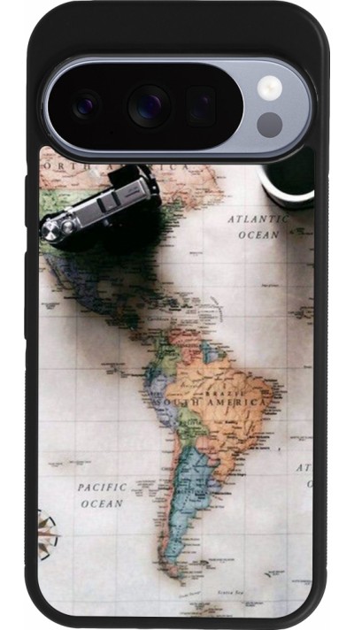 Coque Google Pixel 10 / Pixel 10 Pro - Silicone rigide noir Travel 01