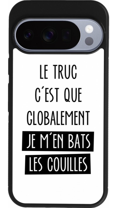 Google Pixel 10 / Pixel 10 Pro Case Hülle - Silikon schwarz Le truc globalement bats les couilles