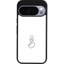 Coque Google Pixel 10 / Pixel 10 Pro - Silicone rigide noir Valentine 2024 heat by Millennials