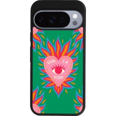 Coque Google Pixel 10 / Pixel 10 Pro - Silicone rigide noir Viva la vida 2026