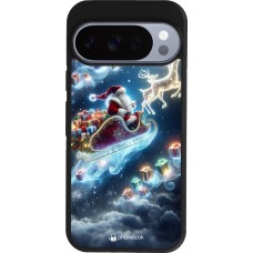 Google Pixel 10 / Pixel 10 Pro Case Hülle - Silikon schwarz Weihnachten 2023 Verzauberter Weihnachtsmann