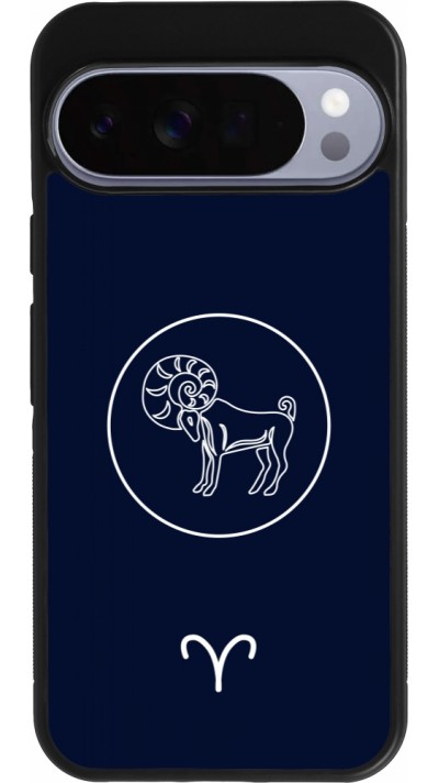 Google Pixel 10 Pro XL Case Hülle - Silikon schwarz Astrologie Widder