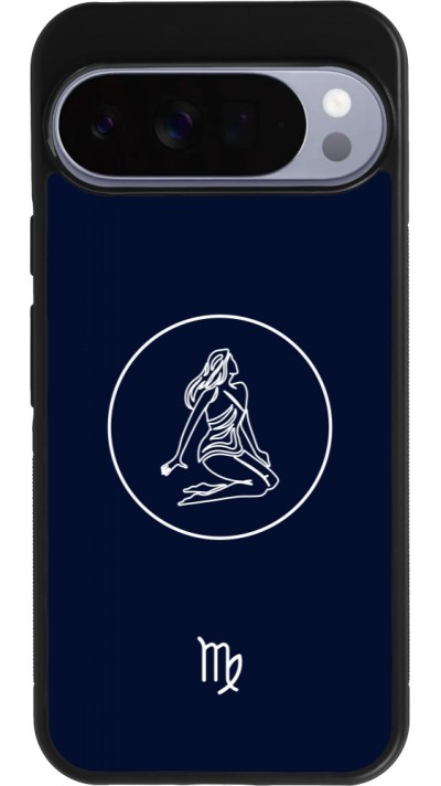Coque Google Pixel 10 Pro XL - Silicone rigide noir Astrologie Vierge