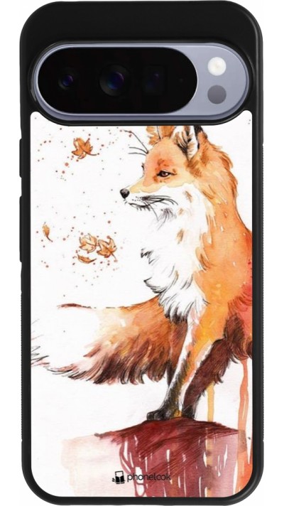 Coque Google Pixel 10 Pro XL - Silicone rigide noir Autumn 21 Fox