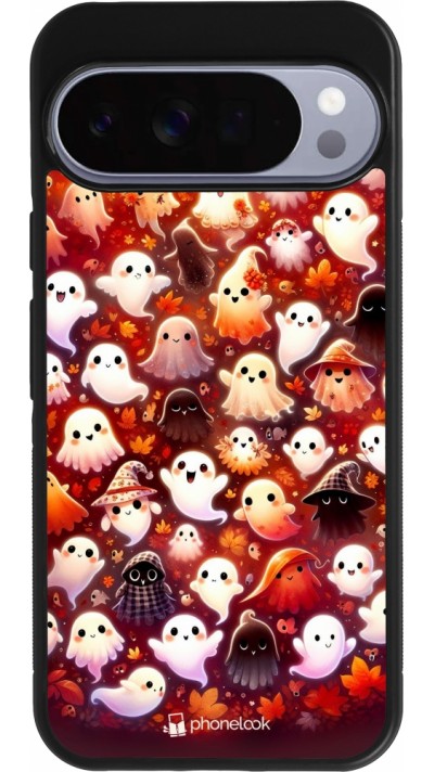 Google Pixel 10 Pro XL Case Hülle - Silikon schwarz Gespenster Herbst niedlich