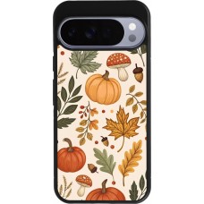 Coque Google Pixel 10 Pro XL - Silicone rigide noir Autumn 25 Autumn pattern