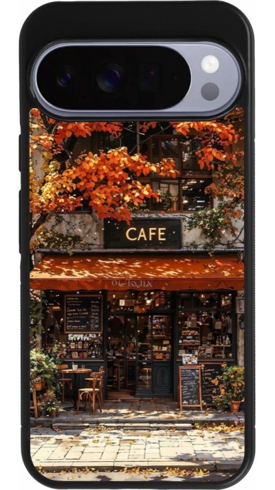 Coque Google Pixel 10 Pro XL - Silicone rigide noir Autumn 25 Coffee shop