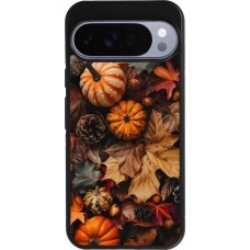 Google Pixel 10 Pro XL Case Hülle - Silikon schwarz Autumn 25 Pumpkin
