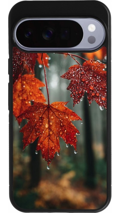 Coque Google Pixel 10 Pro XL - Silicone rigide noir Autumn 25 Rain