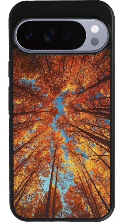 Coque Google Pixel 10 Pro XL - Silicone rigide noir Autumn 25 Trees