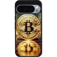 Coque Google Pixel 10 Pro XL - Silicone rigide noir Bitcoin Standing