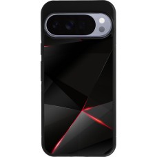 Coque Google Pixel 10 Pro XL - Silicone rigide noir Black Red Lines