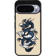 Google Pixel 10 Pro XL Case Hülle - Silikon schwarz Blue Dragon Tattoo