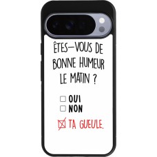 Google Pixel 10 Pro XL Case Hülle - Silikon schwarz Bonne humeur matin