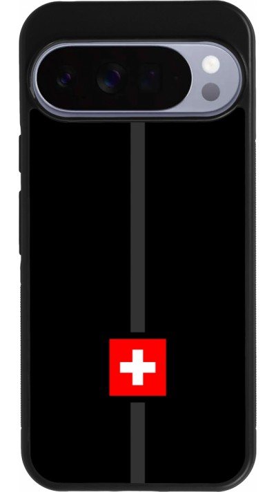 Google Pixel 10 Pro XL Case Hülle - Silikon schwarz Kanton CH schwarz