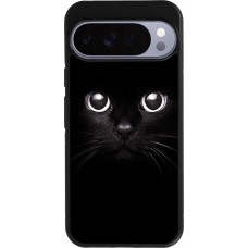 Coque Google Pixel 10 Pro XL - Silicone rigide noir Cat eyes