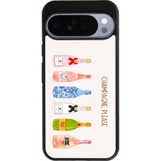 Coque Google Pixel 10 Pro XL - Silicone rigide noir Champagne Please