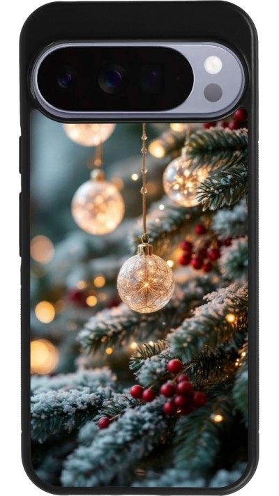 Google Pixel 10 Pro XL Case Hülle - Silikon schwarz Christmas 25 Xmas Decorated Tree