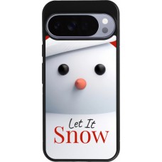Google Pixel 10 Pro XL Case Hülle - Silikon schwarz Christmas 25 Xmas Snowman
