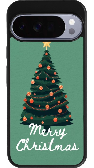 Google Pixel 10 Pro XL Case Hülle - Silikon schwarz Christmas 25 Xmas Tree