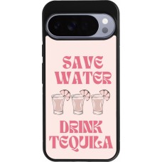 Google Pixel 10 Pro XL Case Hülle - Silikon schwarz Cocktail Save Water Drink Tequila