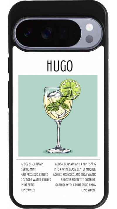 Google Pixel 10 Pro XL Case Hülle - Silikon schwarz Cocktail Rezept Hugo