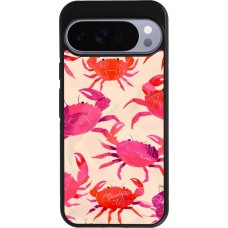 Google Pixel 10 Pro XL Case Hülle - Silikon schwarz Crabs Paint