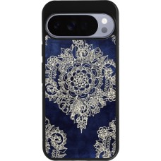 Coque Google Pixel 10 Pro XL - Silicone rigide noir Cream Flower Moroccan