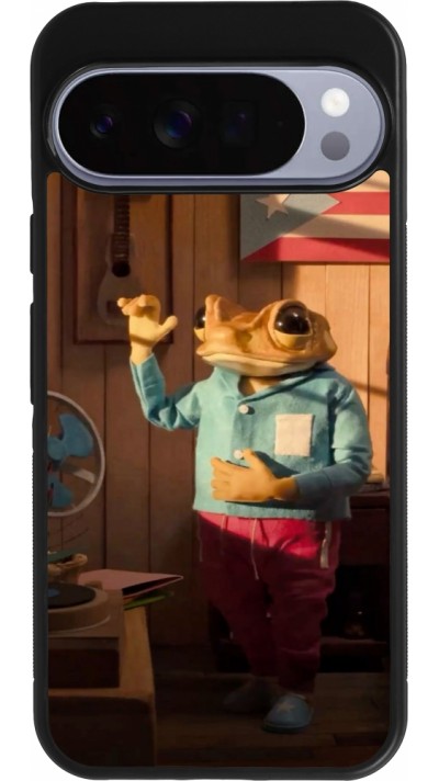 Google Pixel 10 Pro XL Case Hülle - Silikon schwarz Dancing frog DTMF