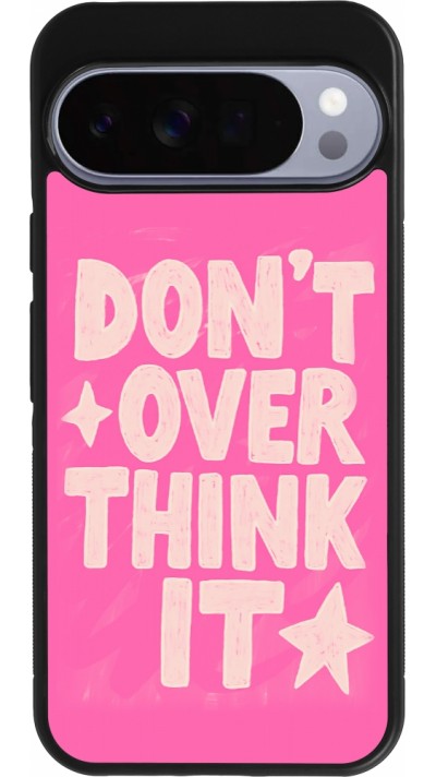 Google Pixel 10 Pro XL Case Hülle - Silikon schwarz Dont over think it 2026