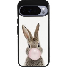 Coque Google Pixel 10 Pro XL - Silicone rigide noir Easter 2023 bubble gum bunny