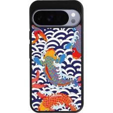 Google Pixel 10 Pro XL Case Hülle - Silikon schwarz Easter 2023 japanese fish