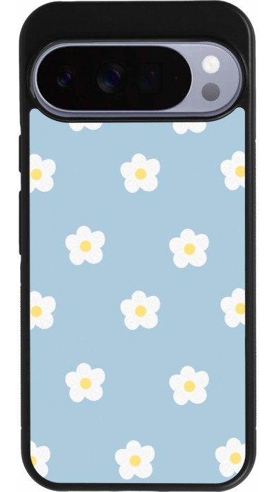 Coque Google Pixel 10 Pro XL - Silicone rigide noir Easter 2024 daisy flower