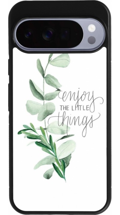 Google Pixel 10 Pro XL Case Hülle - Silikon schwarz Enjoy the little things