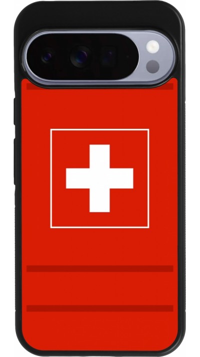 Google Pixel 10 Pro XL Case Hülle - Silikon schwarz Euro 2020 Switzerland